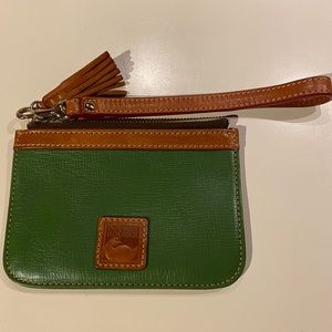 Authentic Dooney & Bourke leather wristlet